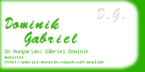dominik gabriel business card