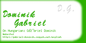 dominik gabriel business card
